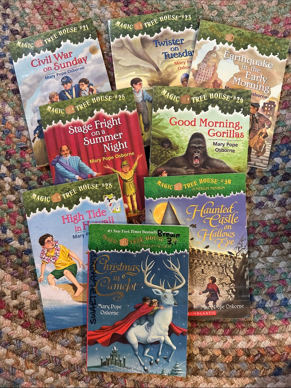 Magic Tree House 8 Book Lot from between #21-30 Mary Pope Osborne Chapter Books